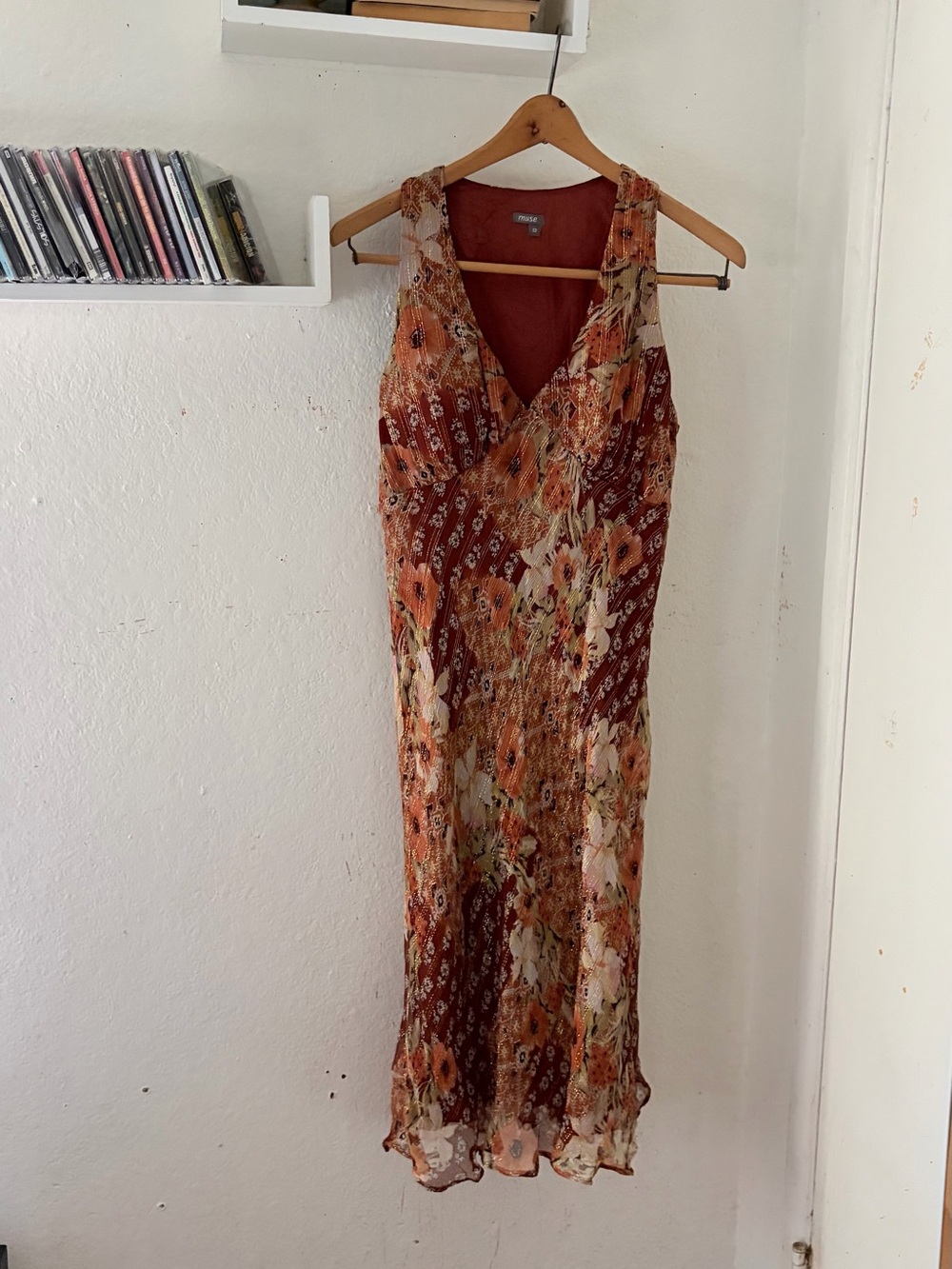 Y2K Muse Silk Floral Dress